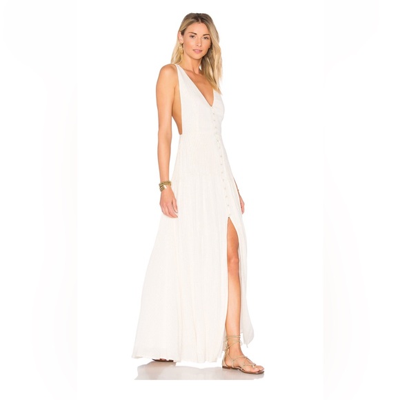 House of Harlow 1960 | Shane Dress in Gold & White - Picture 2 of 5